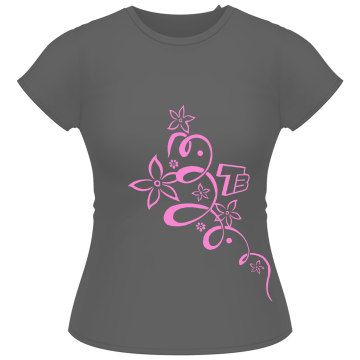 TB Ladyshirt Blumenranke