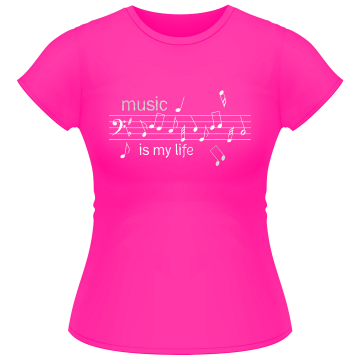 TB Ladyshirt Music Is My Life